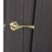 Ручки дверные на розетке ASS-S6336, цвет матовое золото, SM-18743574