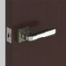 Ручка дверная на розетке NEO DM/HD ABG/CP-6, цвет античная бронза/хром, SM-18763735