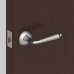 Ручка дверная на розетке LIBRETTO ML/HD SN/CP-3, цвет матовый никель/хром, SM-18763946