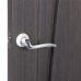 Ручка дверная на розетке Моретти, цвет белый/хром, SM-18771604