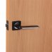 Ручка дверная на розетке КЕРАСКО, цвет чёрный/хром, SM-18771655