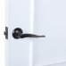 Ручка дверная на розетке Модена, цвет чёрный/хром, SM-18771671