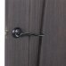 Ручка дверная на розетке Модена, цвет чёрный/хром, SM-18771671
