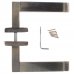 Ручка дверная на розетке FTZ25-E25, цвет античная бронза, SM-18778283