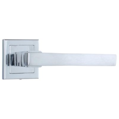 Ручка дверная на розетке FTZ26-E297, цвет глянцевый хром, SM-18778339
