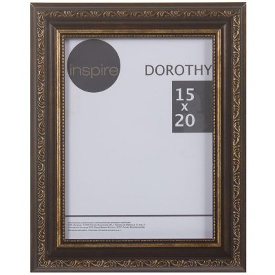 Рамка Inspire "Dorothy" цвет коричневый размер 15х20, SM-18784448