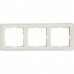 Рамка для розеток и выключателей Schneider Electric W59 3 поста, цвет белый, SM-18799172