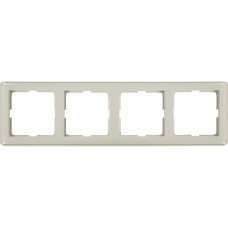 Рамка для розеток и выключателей Schneider Electric W59 4 поста, цвет белый