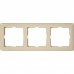 Рамка для розеток и выключателей Schneider Electric W59 3 поста, цвет слоновая кость, SM-18799391