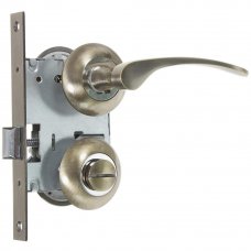 Комплект для межкомнатной двери Фабрика Замков 10L 170 BK, с фиксатором, цвет бронза