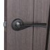 Ручка дверная на розетке Фабрика замков P 104, цвет чёрный матовый, SM-18809588