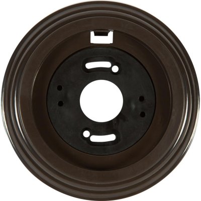 Рамка для розеток и выключателей Electraline 1 пост, цвет коричневый, SM-18837802