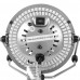 Вентилятор настольный мини ø10 см 15 Вт, серебро Lara Equation, SM-18844711