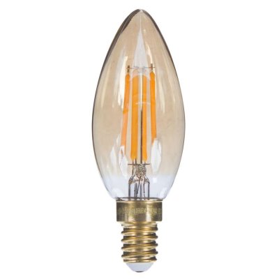 Лампа светодиодная Uniel Vintage свеча E14 5 Вт 420 Лм свет теплый белый, SM-18860228