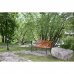 Скамья садовая тонированная Бруна 150х58х90 см дерево коричневая, SM-18871656