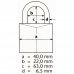 Замок навесной Abus 727TI/40HB63 40 мм с длинной дужкой, сплав алюминия, SM-44450084