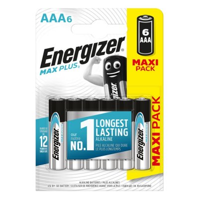Батарейка алкалиновая Energizer Max Plus AAA, 6 шт., SM-80177565