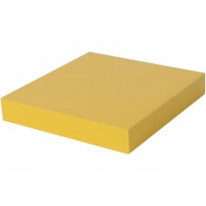 Полка мебельная прямая 230x230x38 мм, МДФ, цвет жёлтый