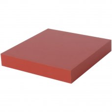 Полка мебельная прямая 230x230x38 мм, МДФ, цвет красный