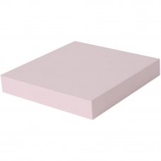 Полка мебельная прямая 230x230x38 мм, МДФ, цвет розовый