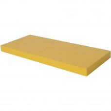 Полка мебельная прямая 600x235x38 мм, МДФ, цвет жёлтый