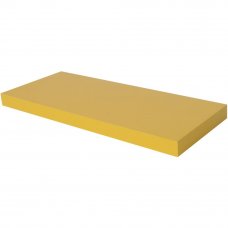 Полка мебельная прямая 800x230x38 мм, МДФ, цвет жёлтый