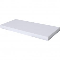Полка мебельная прямая 600x235x38 мм, МДФ, цвет белый