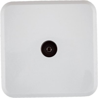 ТВ-розетка оконечная накладная Lexman First шлейф,цвет белый, SM-81930575