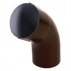 Колено трубы 55° D90 мм цвет коричневый