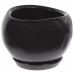 Горшок цветочный Адель ø20 h18 см v3.5 л керамика чёрный, SM-81932594