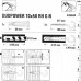 Дюбель универсальный DuoPower 10x50 мм, крюк-полукольцо, цвет белый, 2 шт., SM-81933205