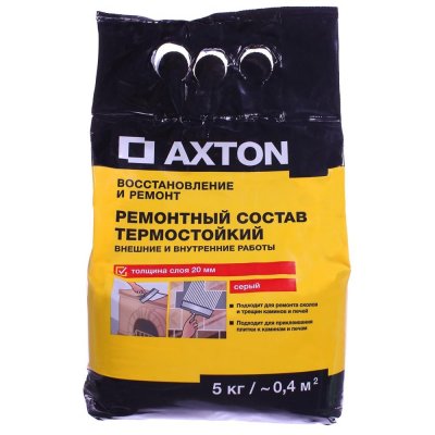 Ремонтный состав термостойкий Axton 5 кг, SM-81946339