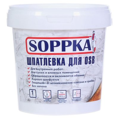 Шпатлевка Soppka для OSB 1 кг, SM-81946624