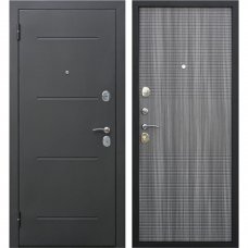 Дверь входная металлическая Гарда Муар 960 мм, левая, цвет венге тобакко