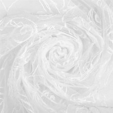 Тюль «Романтик» вышивка 285 см цвет белый