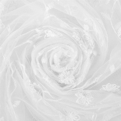 Тюль «Цветы» вышивка 285 см цвет белый, SM-81960730