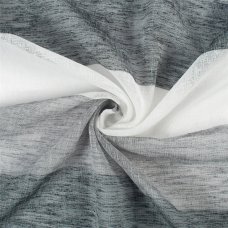 Тюль «Крупные полосы» 295 см цвет серый
