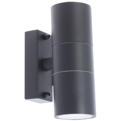 Настенный светильник уличный «Mistero», 2хGU10х35 Вт, IP44, цвет серый металлик, SM-81963790