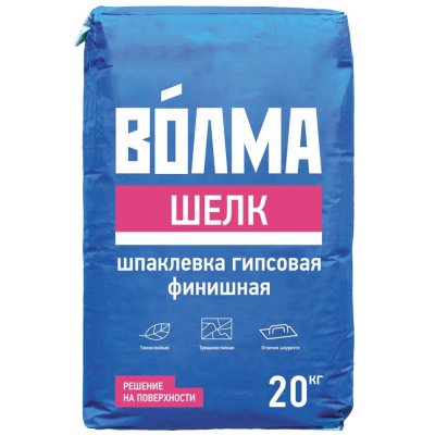 Шпаклёвка гипсовая финишная Волма Шелк 20 кг, SM-81965072