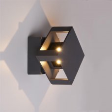 Светильник фасадный светодиодный Elektrostandard "Techno" 1606, 12 Вт цвет чёрный