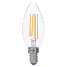 Лампа светодиодная филаментная Airdim, форма свеча, E14 5 Вт 500 Лм свет тёплый