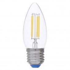 Лампа светодиодная филаментная Airdim, форма свеча, E27 5 Вт 500 Лм свет холодный