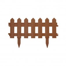 Ограждение «Палисадник» цвет коричневый 1.9 м