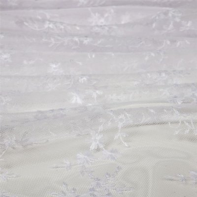 Тюль 1 п/м, вышивка на сетке, 280 см, цвет белый, SM-81966524