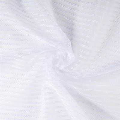 Тюль 1 п/м «Полосы», сетка, 285 см, цвет белый, SM-81966526