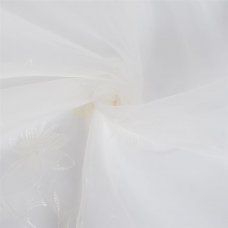 Тюль 1 п/м «Цветы», вышивка, 280 см, цвет молочный