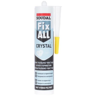 Клей-герметик Fix All Crystal  бесцветный 290 мл, SM-81967174