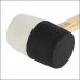 Киянка Dexter 450 г резиновая с деревянной ручкой, цвет чёрно-белый, SM-81968472