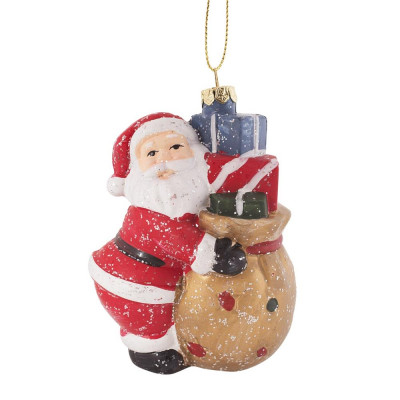 Украшение ёлочное «Санта с подарочками», 11 см, SM-81974550