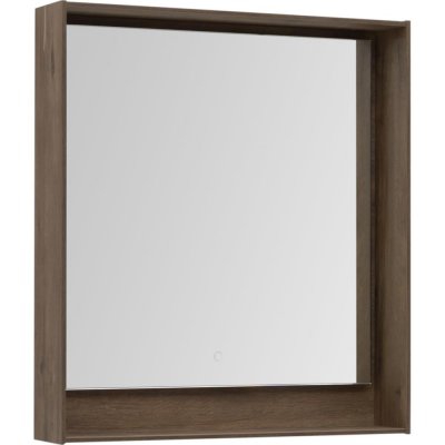 Зеркало с подсветкой «Мокка» 80 см, цвет дуб, SM-81975430